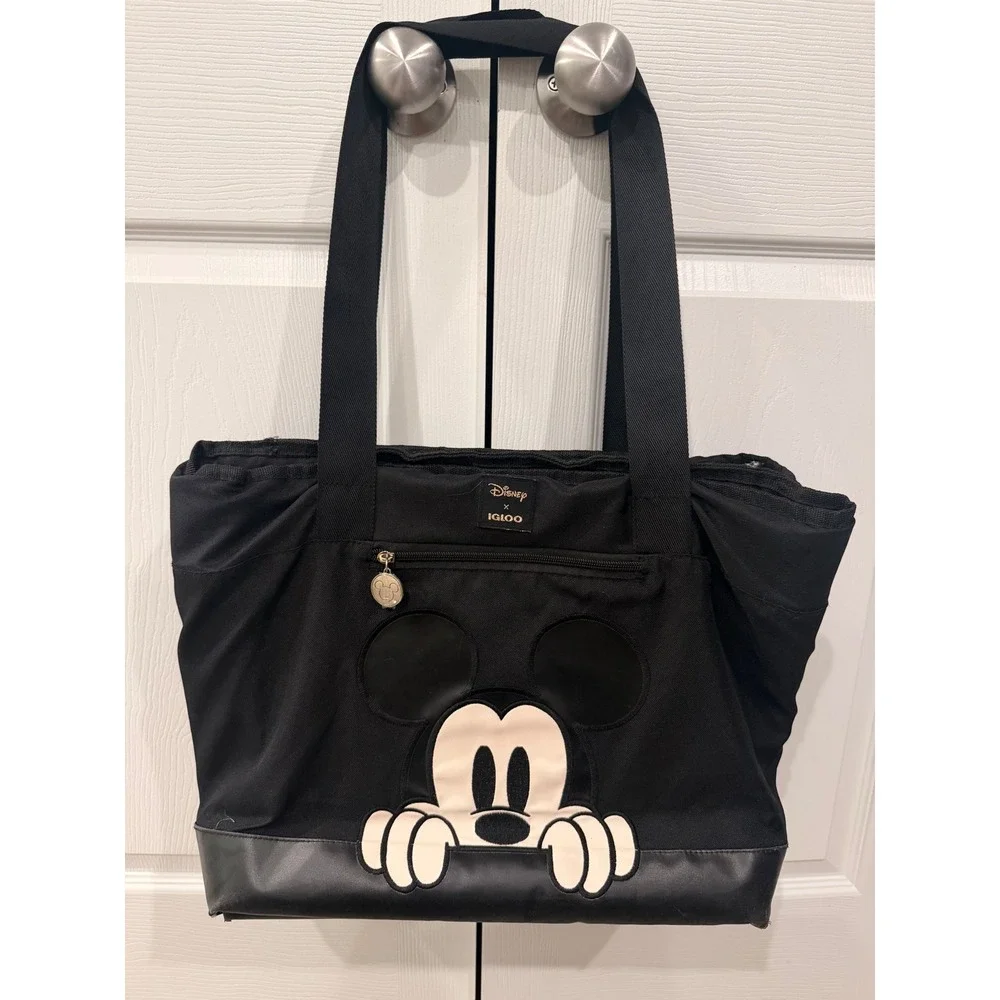 Disney x‎ Igloo Mickey Mouse Insulated Cooler Tote Bag Black Character Graphic